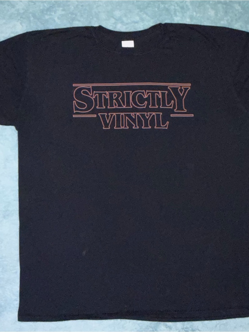 Strictly Vinyl Goth DJ Grunge Tee Vinyl Clothing Co. (Black/Red XL)